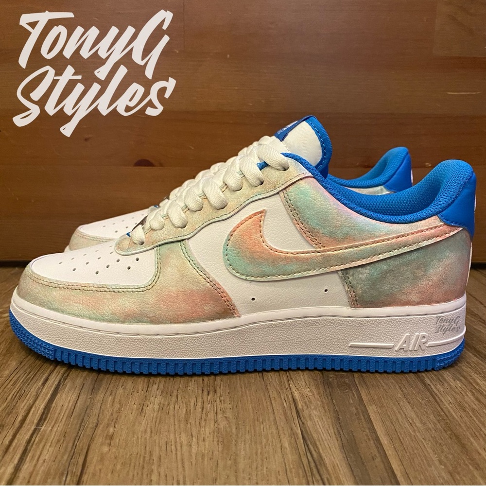 🧜🏻‍♀️NEW🧜🏻‍♀️ CUSTOM NIKE AIR FORCE 1 “AQUA MARBLE”